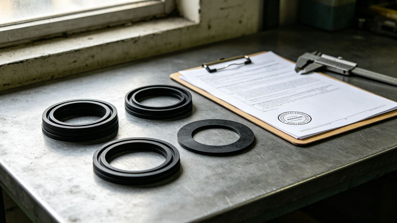Rubber seals with certification documents